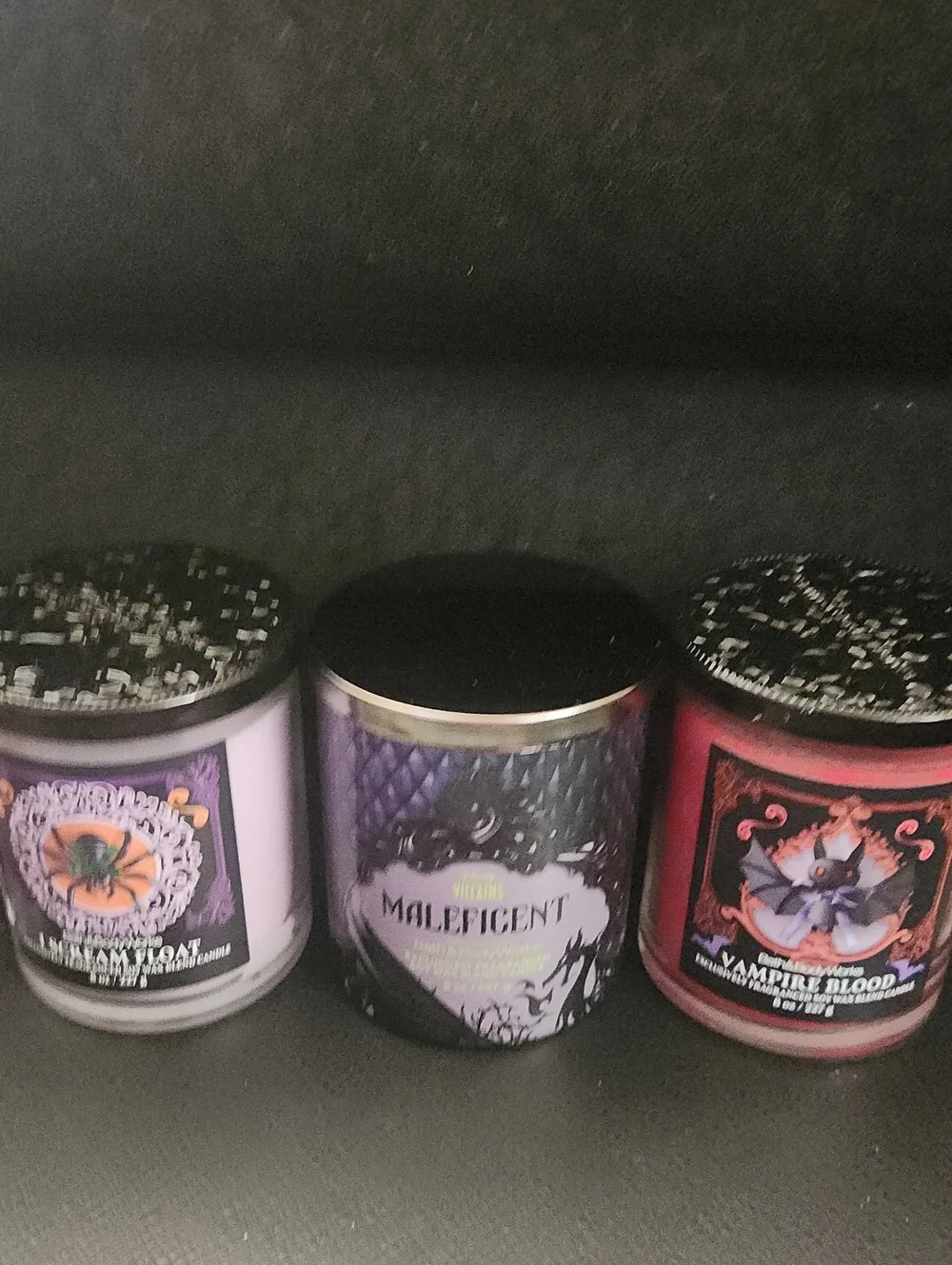 3 Set Disney Maleficent Purple Scented Candle